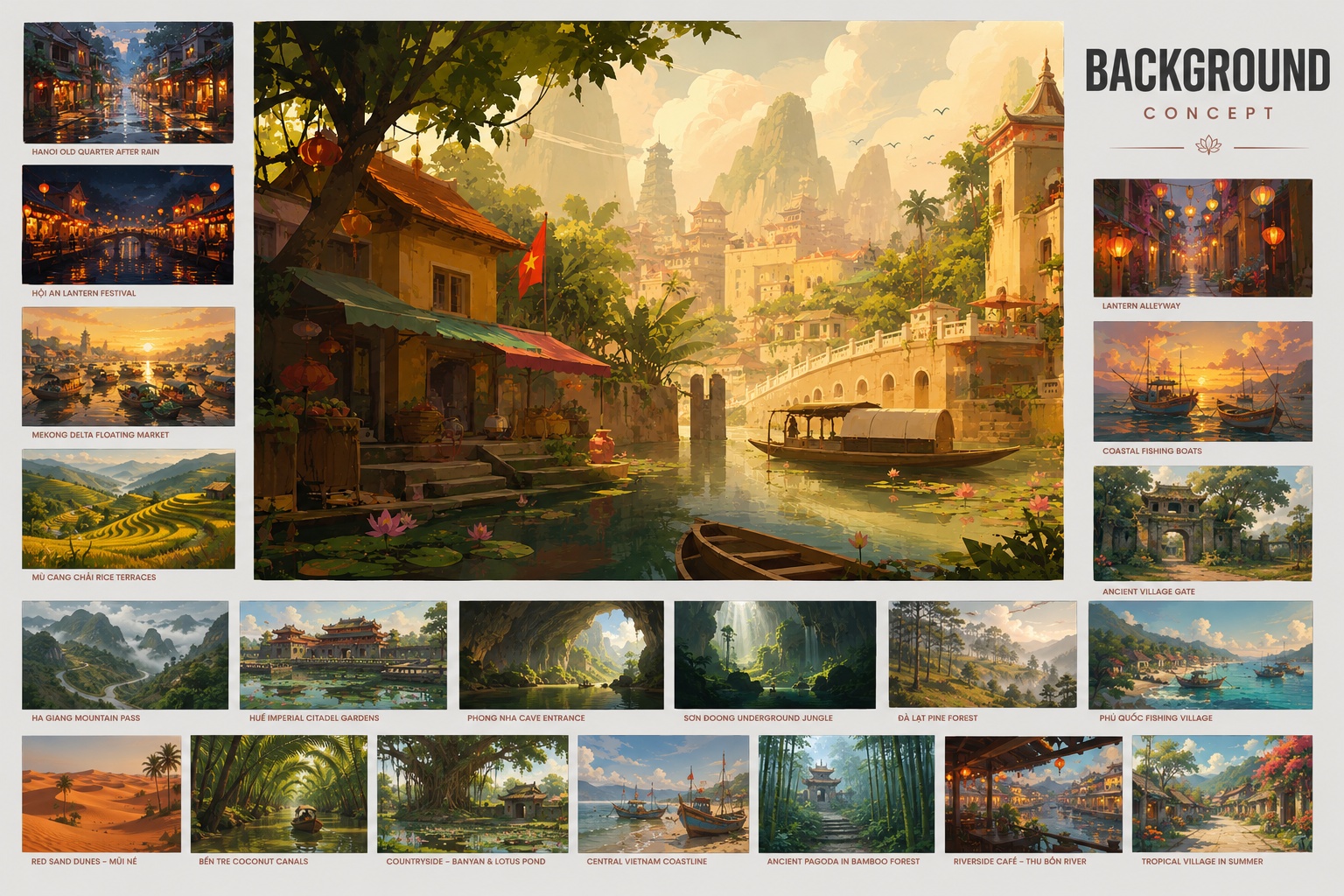 BACKGROUND CONCEPT board overview