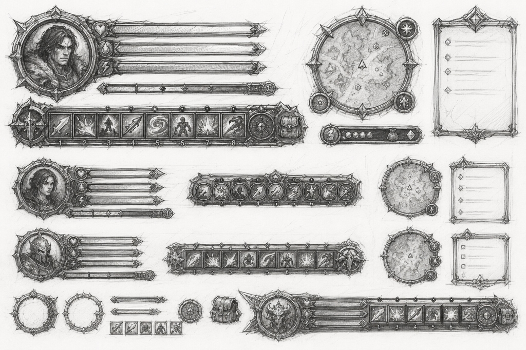 Game HUD & Character Status Design